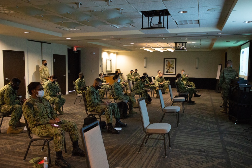 Navy personnel receive training on portable network in preparation for COVID-19 response