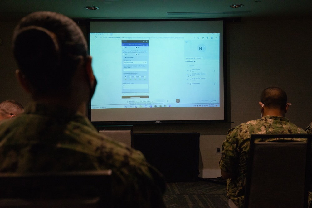 Navy personnel receive training on portable network in preparation for COVID-19 response