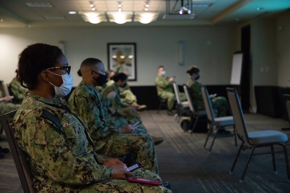 Navy personnel receive training on portable network in preparation for COVID-19 response