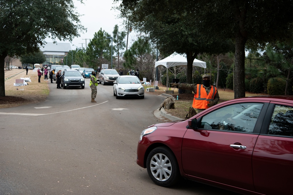 South Carolina National Guard serves citizens at Columbia vaccination site