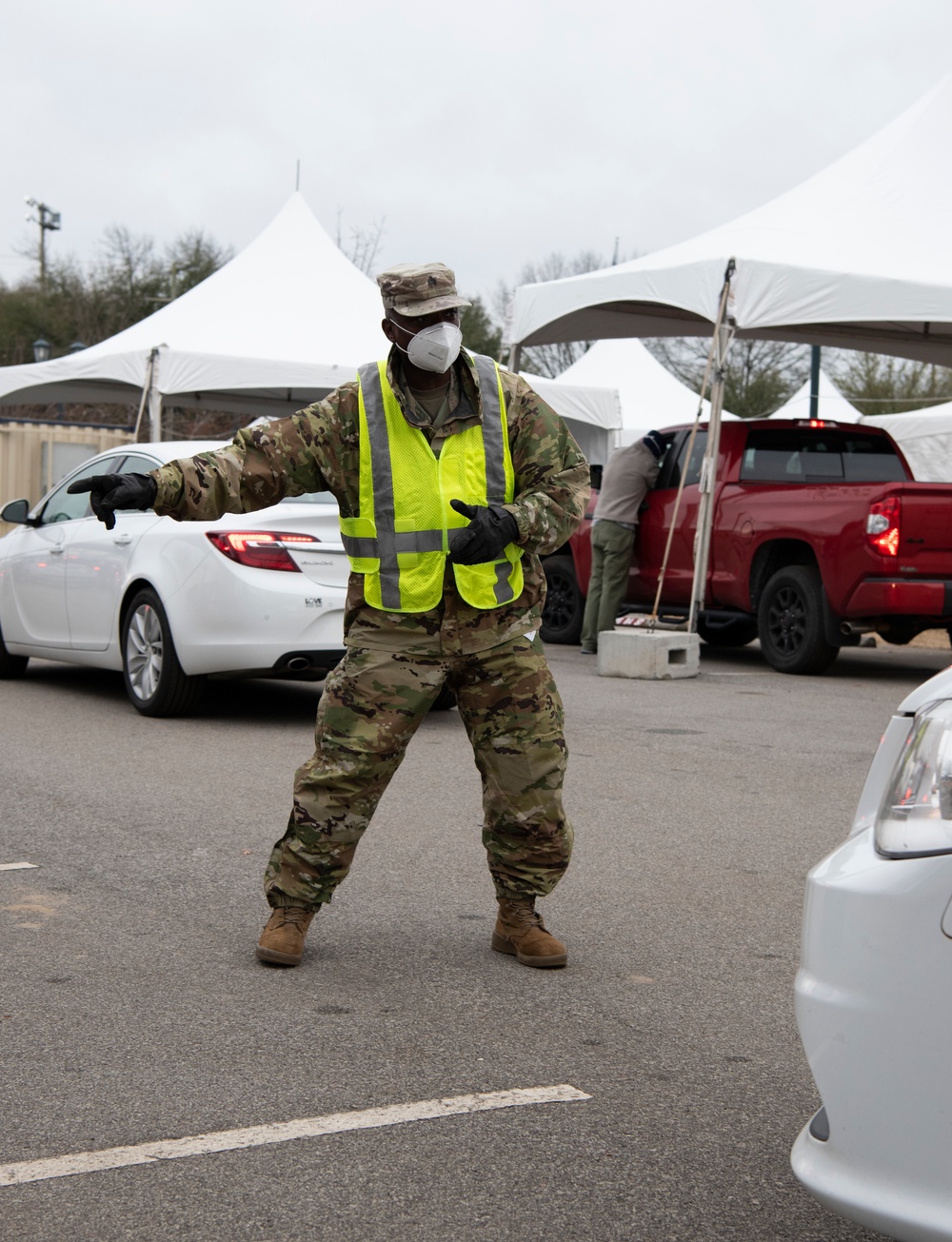 South Carolina National Guard serves citizens at Columbia vaccination site