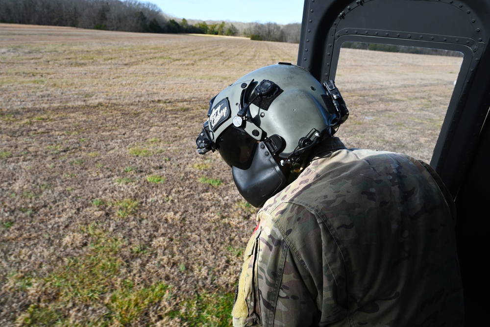 Helicopter rides excite Columbus AFB students