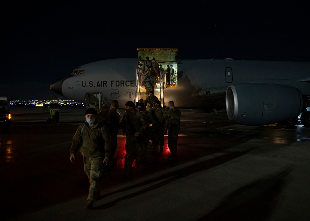 Utah National Guard Soldiers arrive back in Utah after presidential inauguration