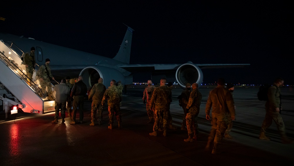 Utah National Guard Soldiers arrive back in Utah after presidential inauguration