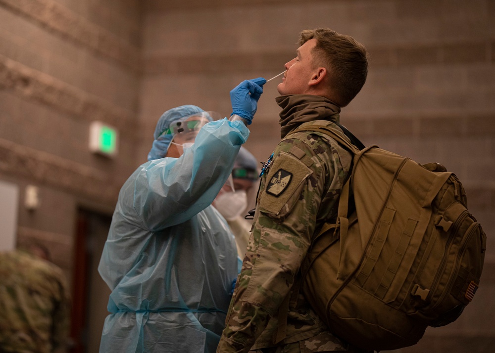 Utah National Guard Soldiers arrive back in Utah after presidential inauguration