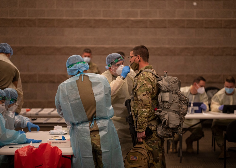 Utah National Guard Soldiers arrive back in Utah after presidential inauguration