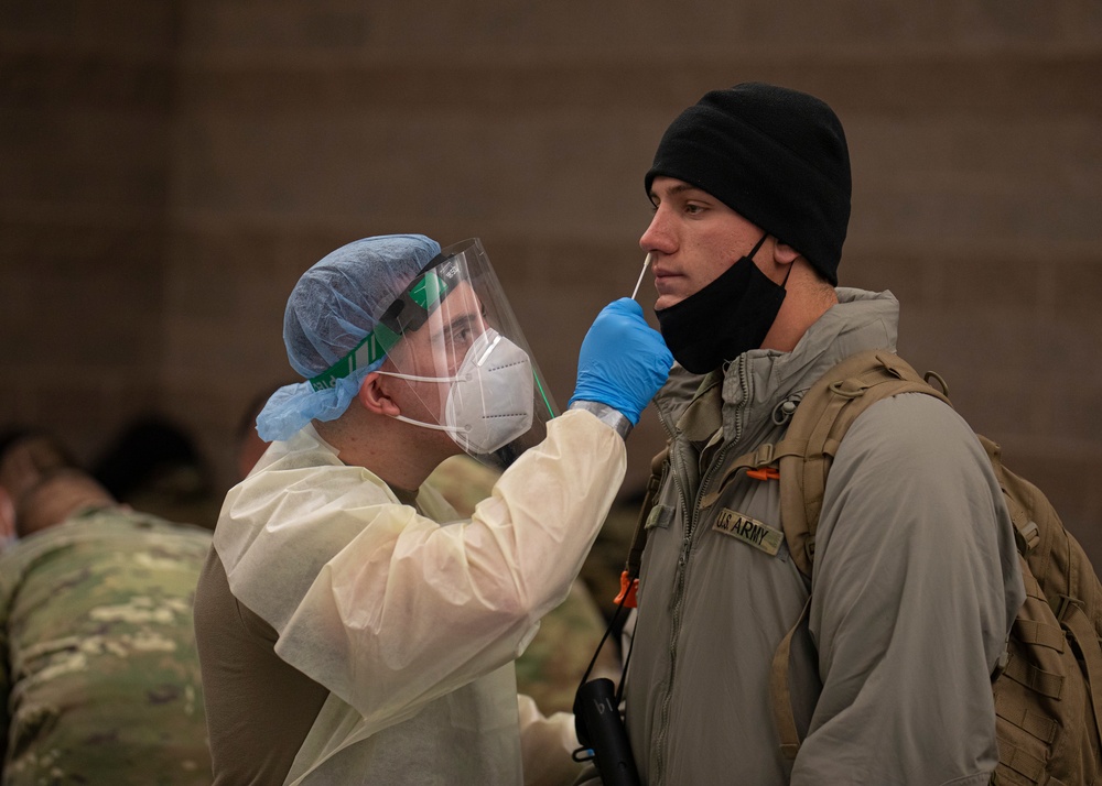 Utah National Guard Soldiers arrive back in Utah after presidential inauguration