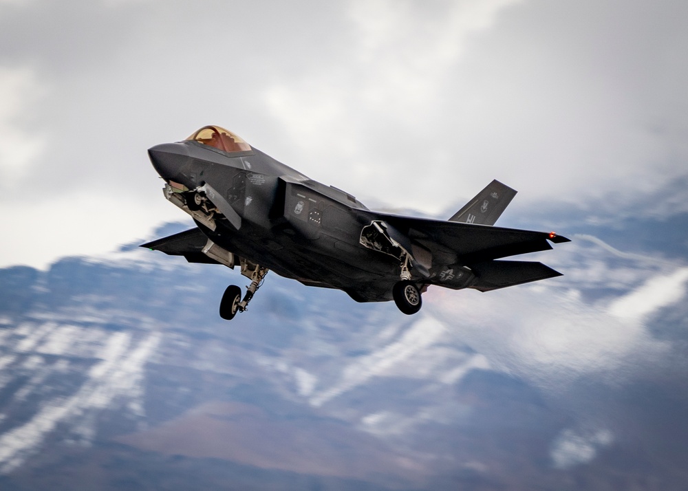 F-35 Lightning II takes off during Red Flag 21-1