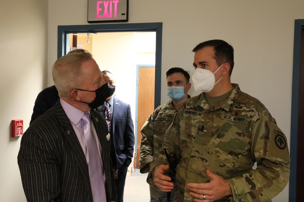 New Jersey Representative Jeff Van Drew visits with National Guard Soldiers and Airmen from New Jersey