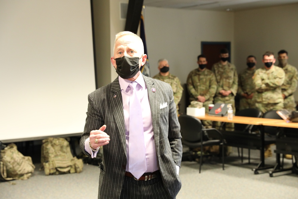 New Jersey Representative Jeff Van Drew visits with National Guard Soldiers and Airmen from New Jersey