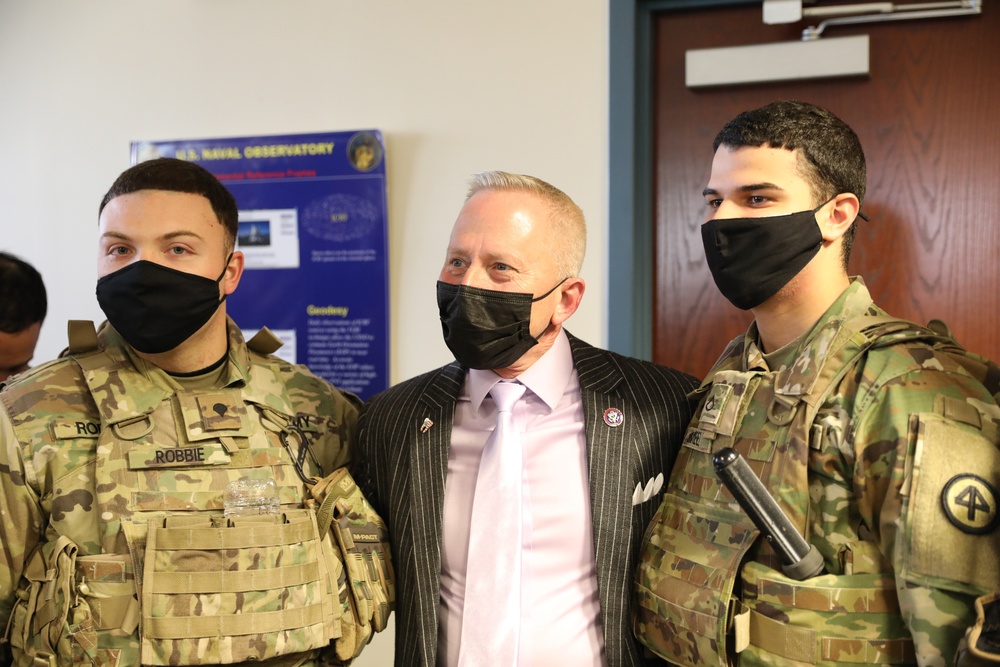 New Jersey Representative Jeff Van Drew visits with National Guard Soldiers and Airmen from New Jersey