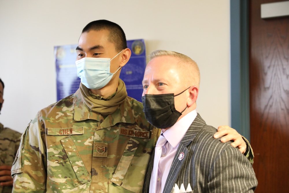 New Jersey Representative Jeff Van Drew visits with National Guard Soldiers and Airmen from New Jersey