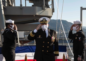 Forward Deployed, USS Germantown (LSD 42) Holds Change of Command By Lt. j.g. Yeltsin Rodriguez