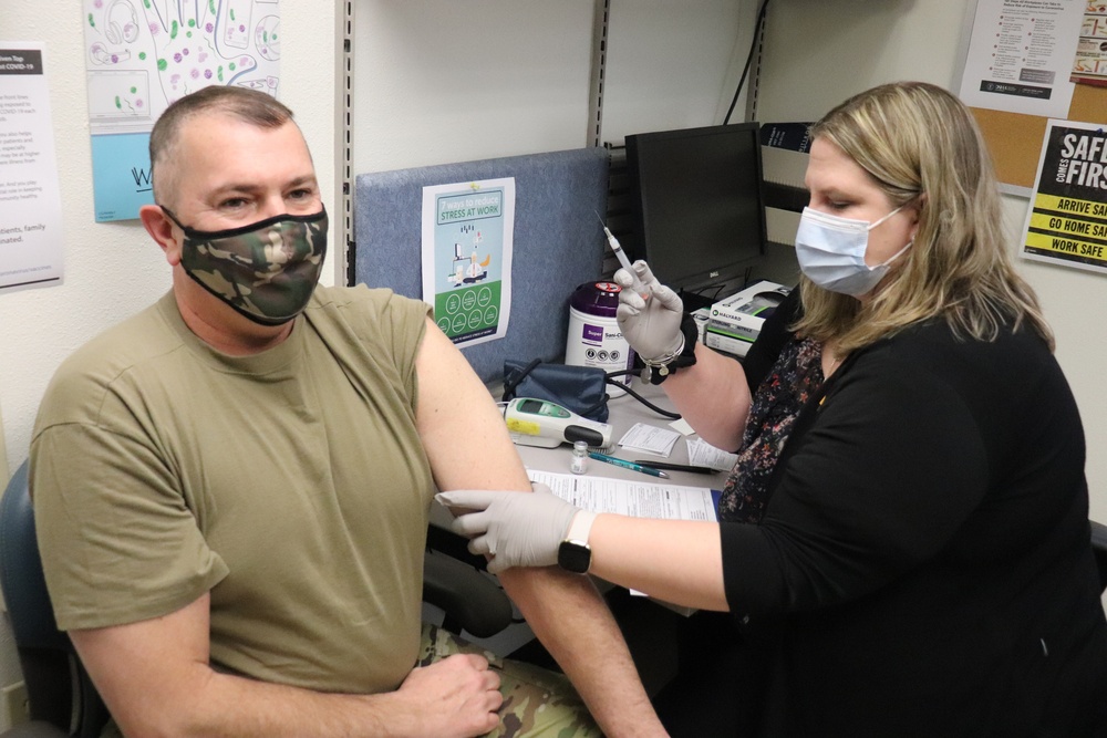 First COVID-19 vaccinations take place at Fort McCoy