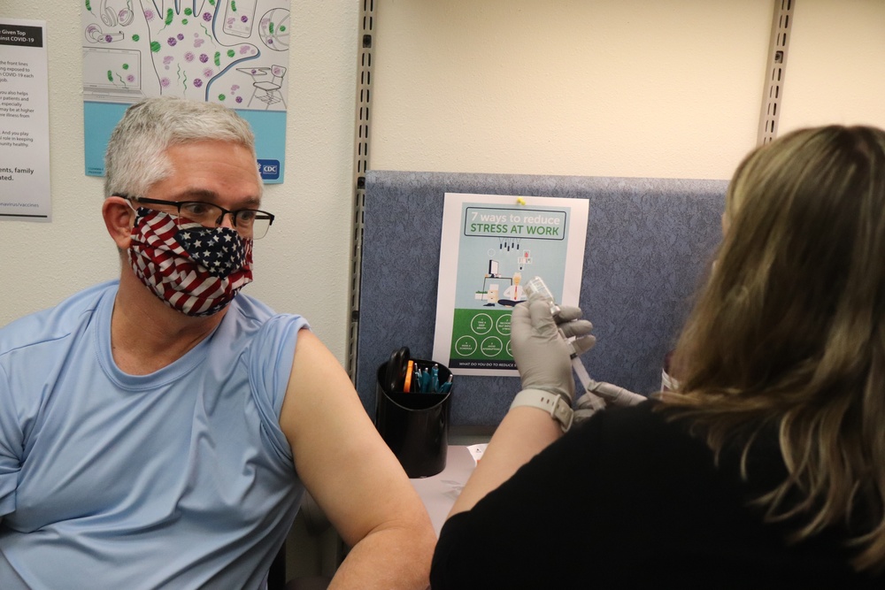 Fort McCoy personnel receive first COVID-19 vaccinations at installation