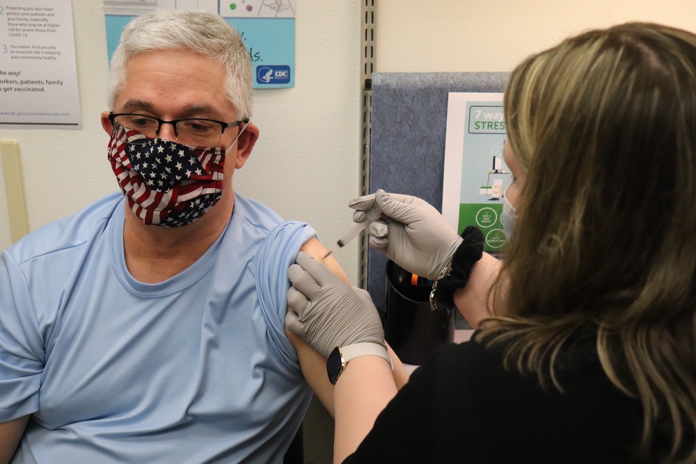 Fort McCoy personnel receive first COVID-19 vaccinations at installation