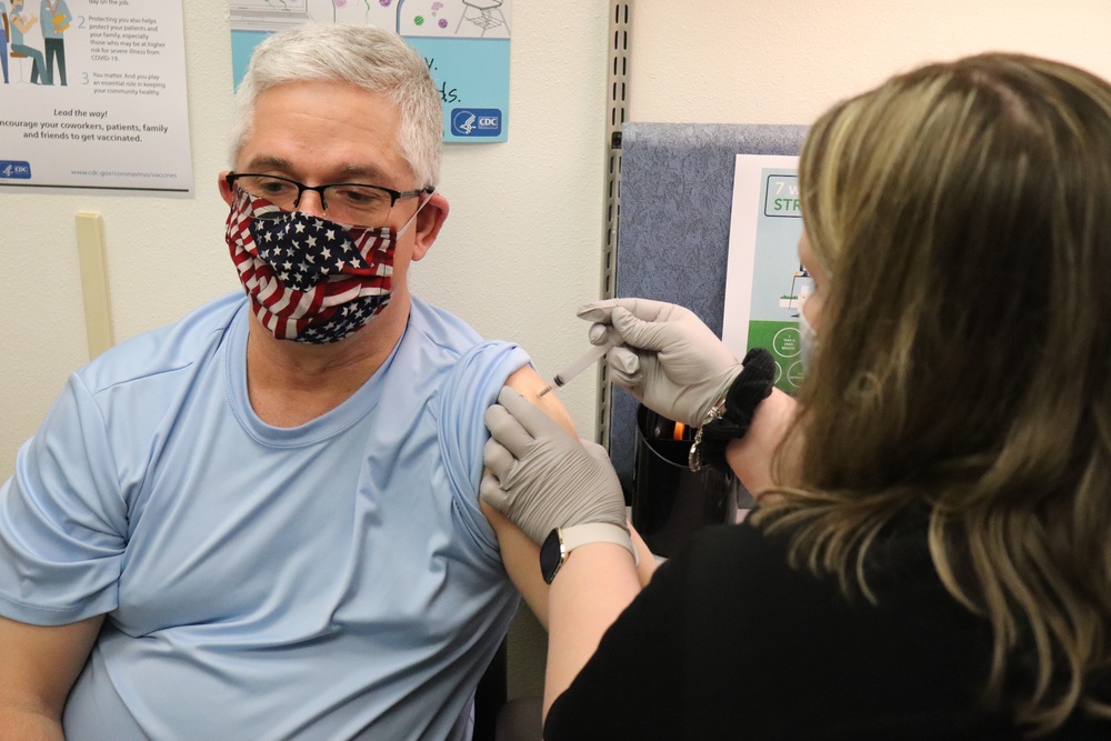 Fort McCoy personnel receive first COVID-19 vaccinations at installation
