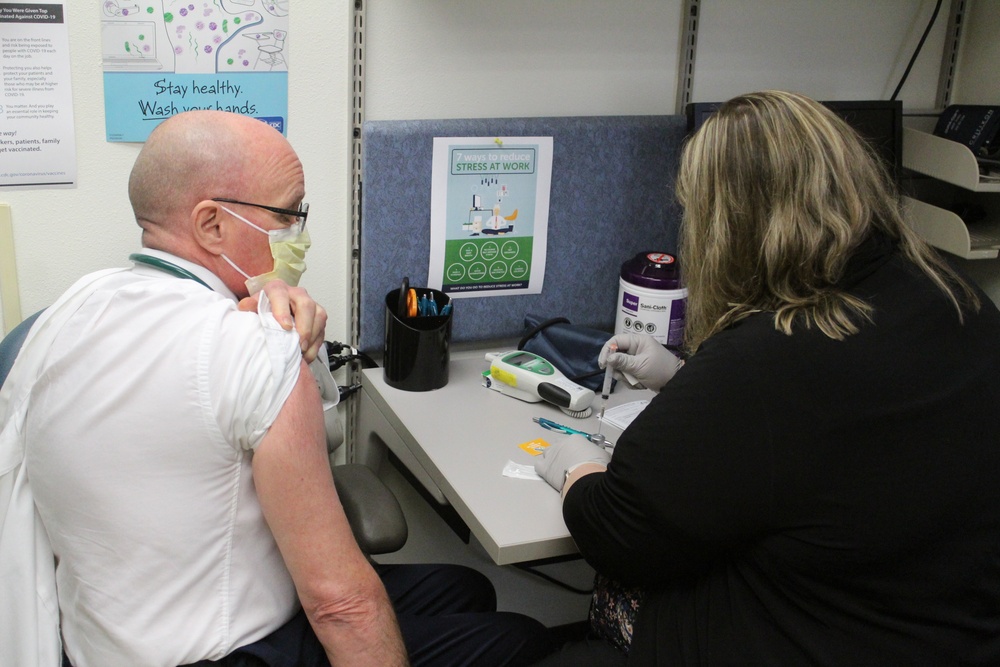 Fort McCoy personnel receive first COVID-19 vaccinations at installation