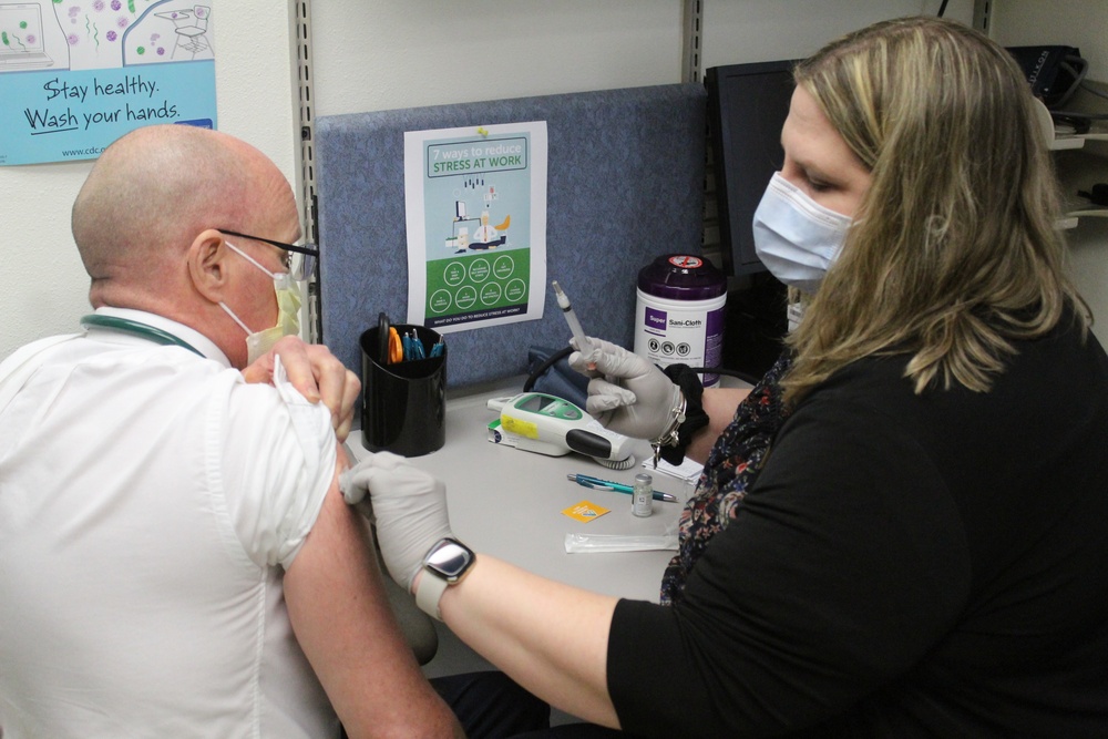 Fort McCoy personnel receive first COVID-19 vaccinations at installation