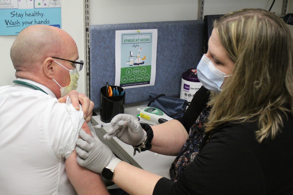 Fort McCoy personnel receive first COVID-19 vaccinations at installation