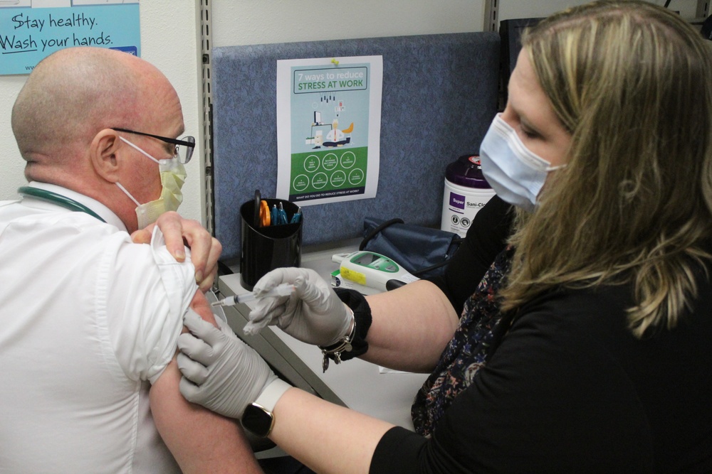 Fort McCoy personnel receive first COVID-19 vaccinations at installation