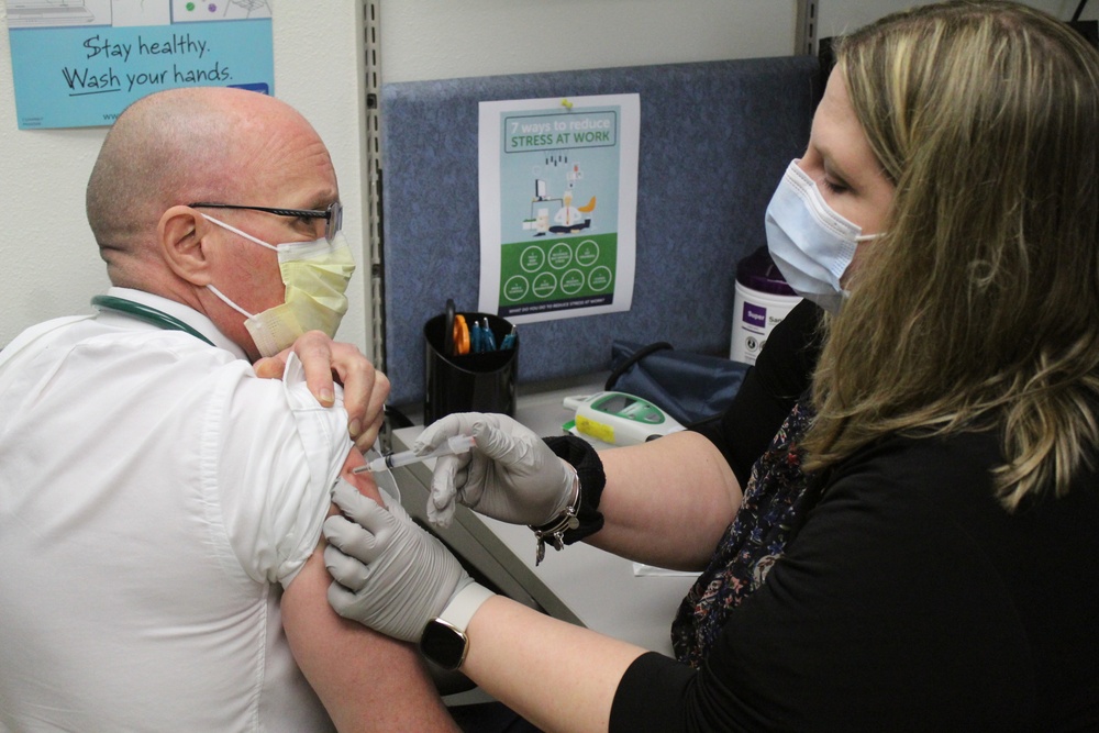 Fort McCoy personnel receive first COVID-19 vaccinations at installation