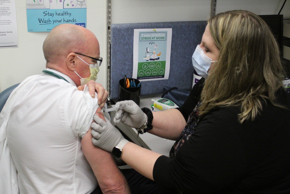 Fort McCoy personnel receive first COVID-19 vaccinations at installation