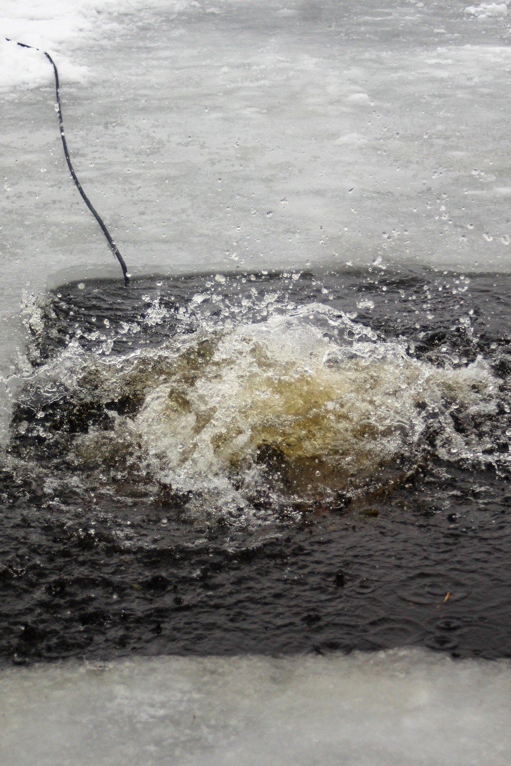 CWOC class 21-02 students participate in cold-water immersion training at Fort McCoy