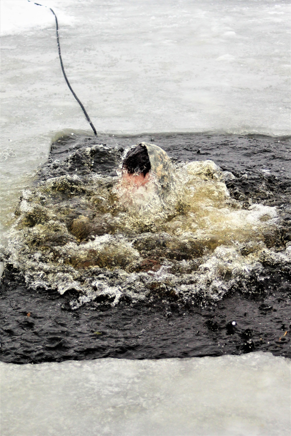 CWOC class 21-02 students participate in cold-water immersion training at Fort McCoy