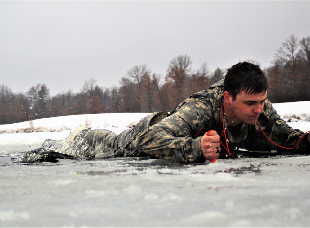CWOC class 21-02 students participate in cold-water immersion training at Fort McCoy