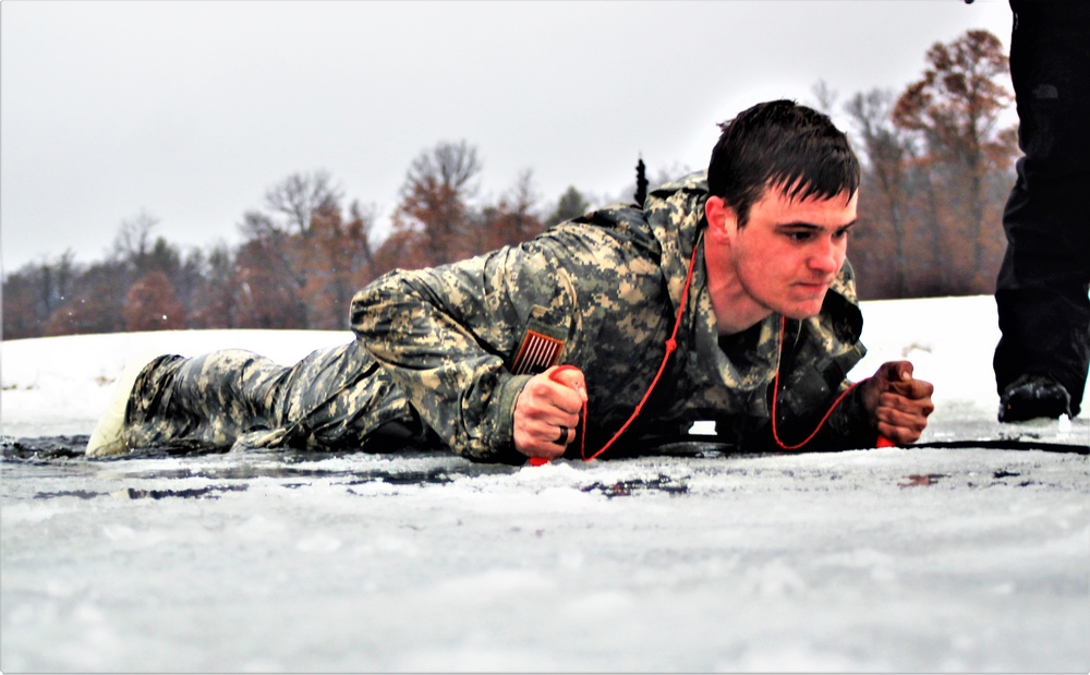 CWOC class 21-02 students participate in cold-water immersion training at Fort McCoy