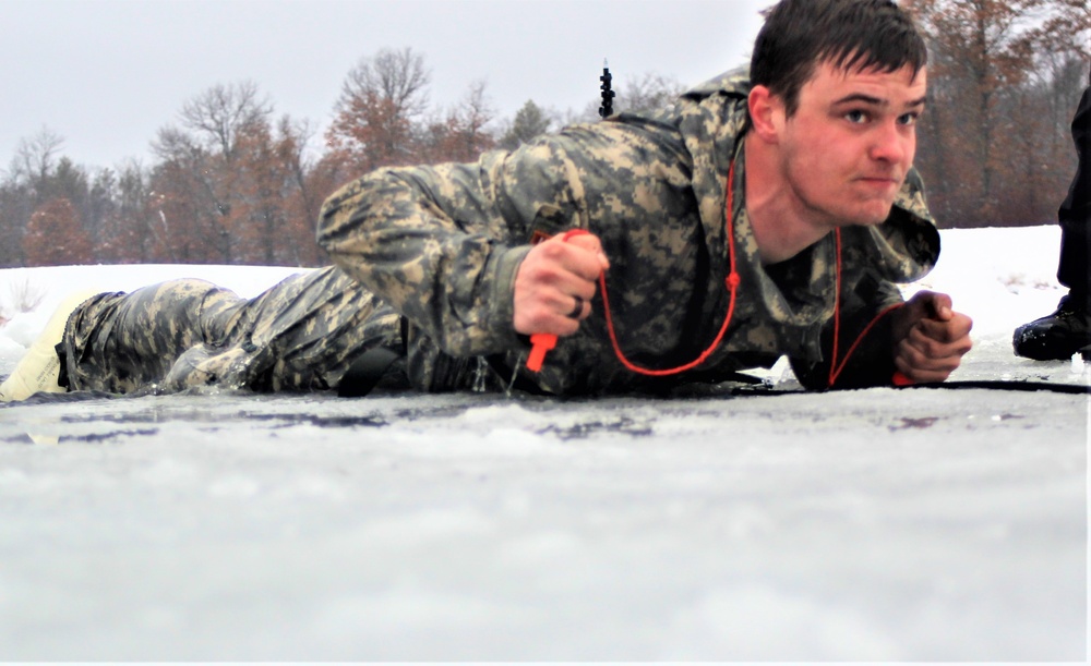 CWOC class 21-02 students participate in cold-water immersion training at Fort McCoy