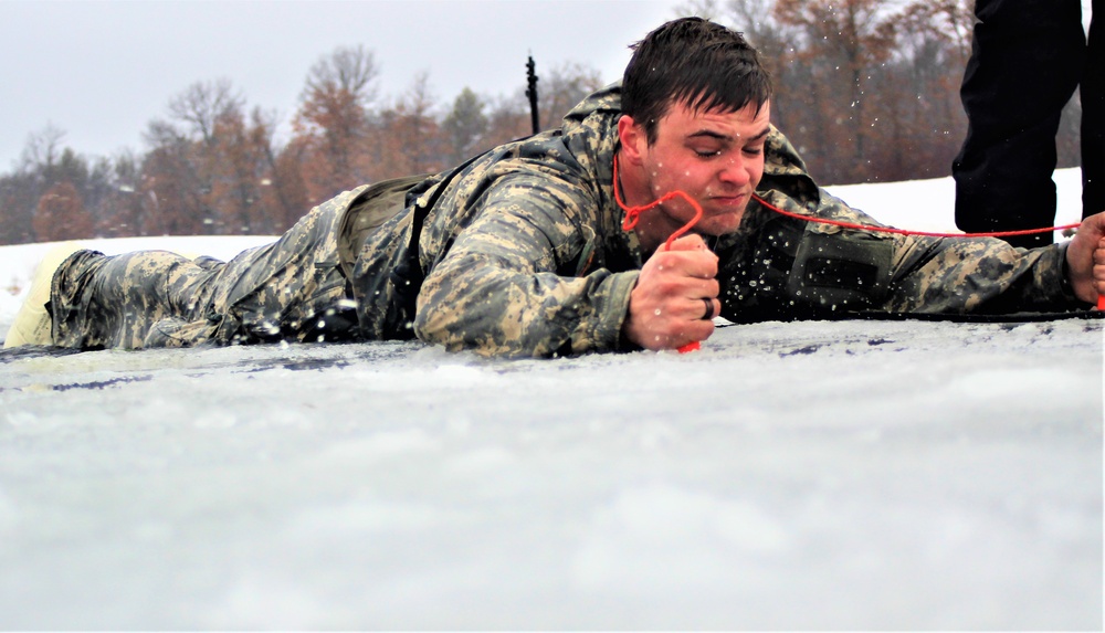 CWOC class 21-02 students participate in cold-water immersion training at Fort McCoy
