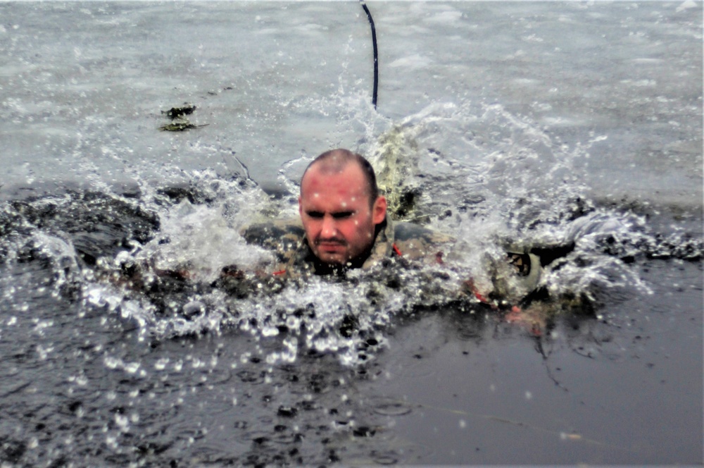 CWOC class 21-02 students participate in cold-water immersion training at Fort McCoy