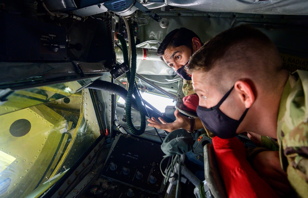 Fueling knowledge: 350th EARS conducts KC-135 tour