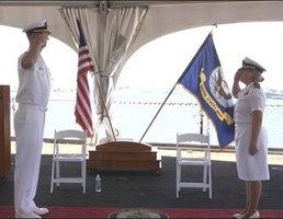 Joint Typhoon Warning Center Conducts Change of Command