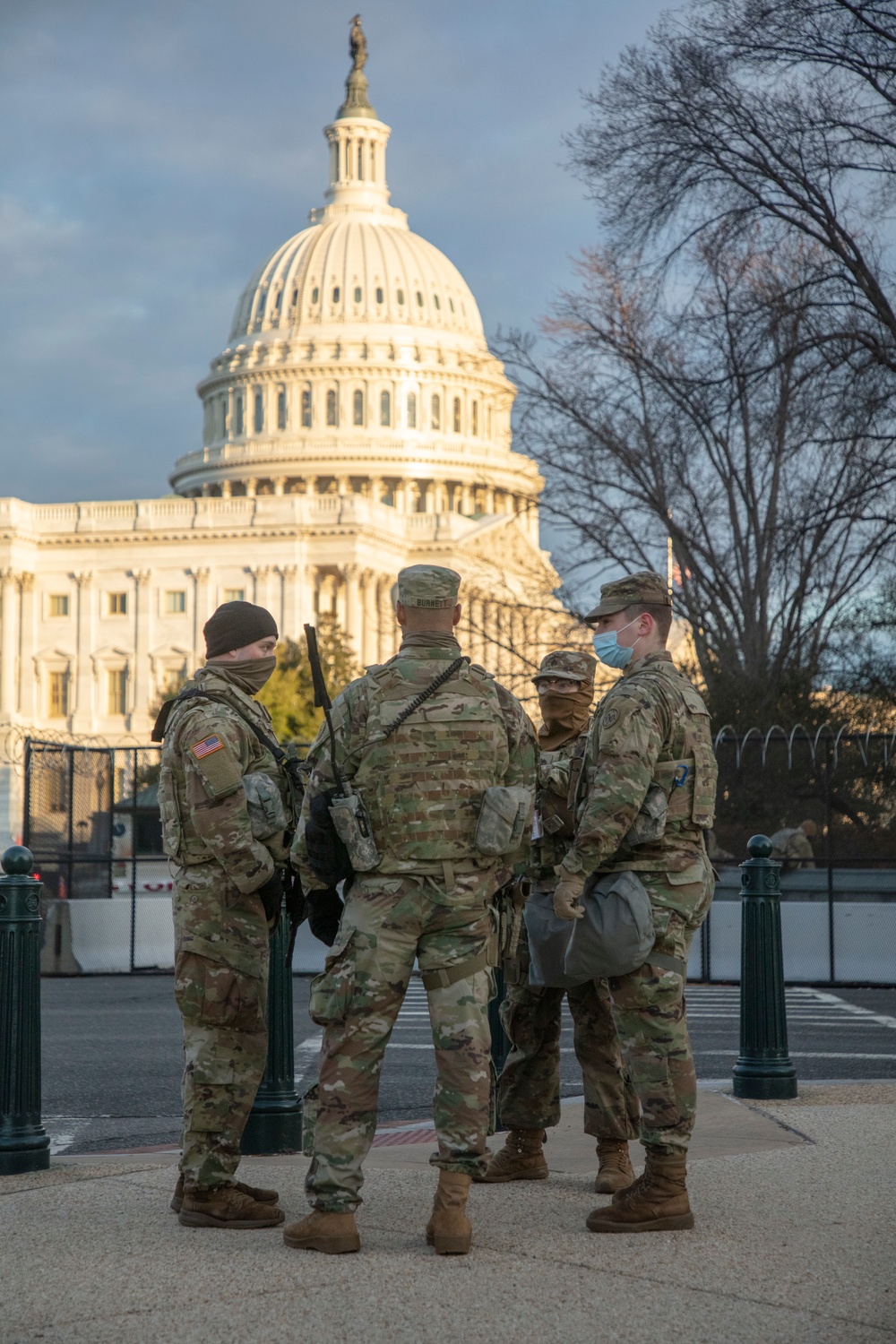 Massachusetts National Guard Provides Security in Washington