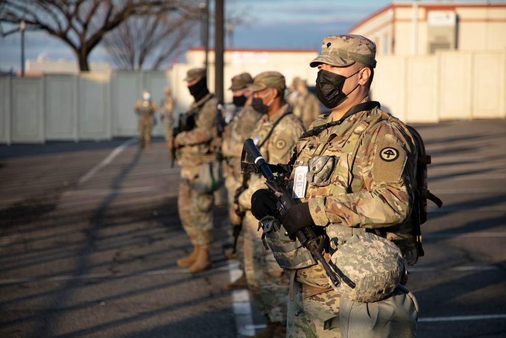 Massachusetts National Guard Provides Security in Washington