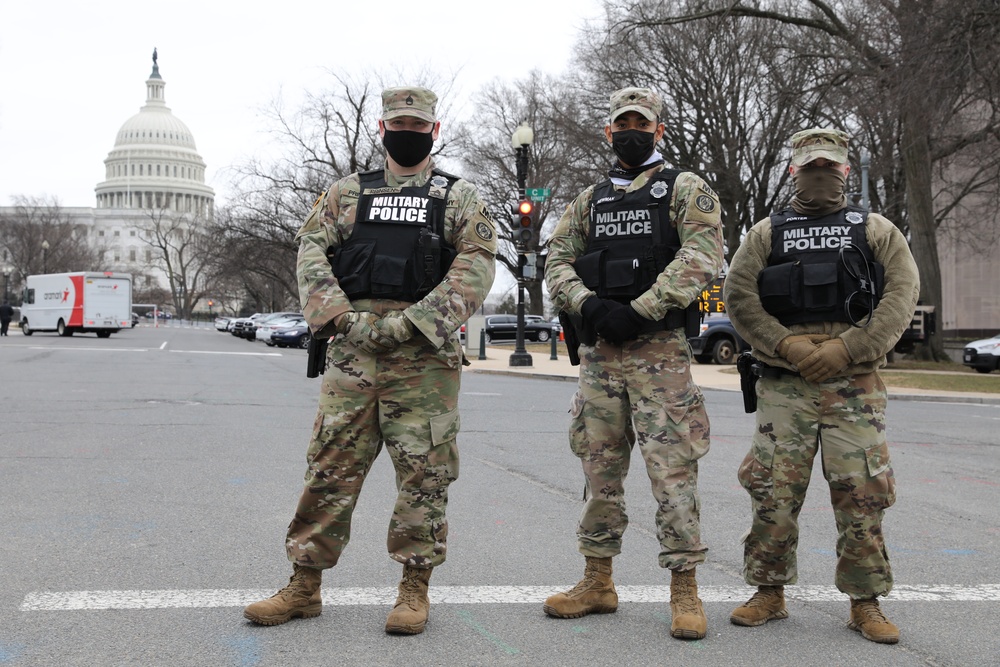 MDNG 290th and 29th MPs Guard the U.S. Capitol Complex