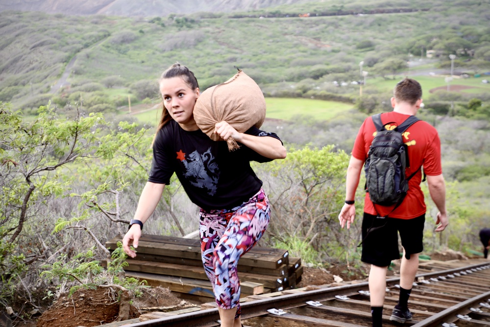 25th Infantry Division Artillery Assists with Koko Crater Stair Repair Effort