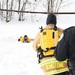 Fort Drum firefighters train on Remington Pond for cold-weather rescues