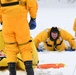 Fort Drum firefighters train on Remington Pond for cold-weather rescues