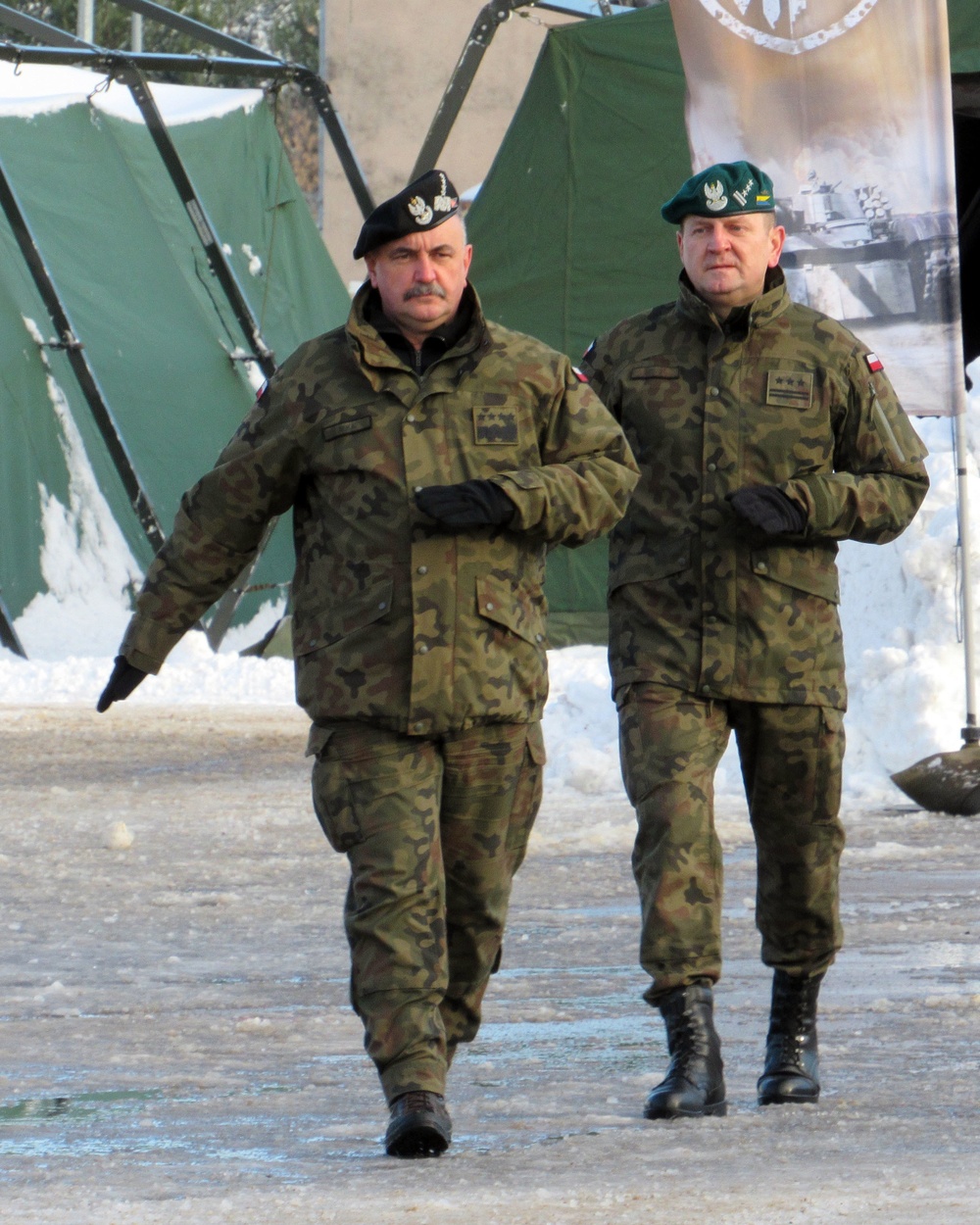 Head of Polish Armed Forces speaks at Battle Group Poland Change of Command