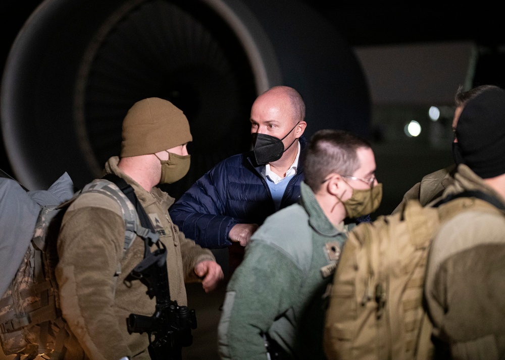 Utah National Guard Soldiers arrive back in Utah after presidential inauguration