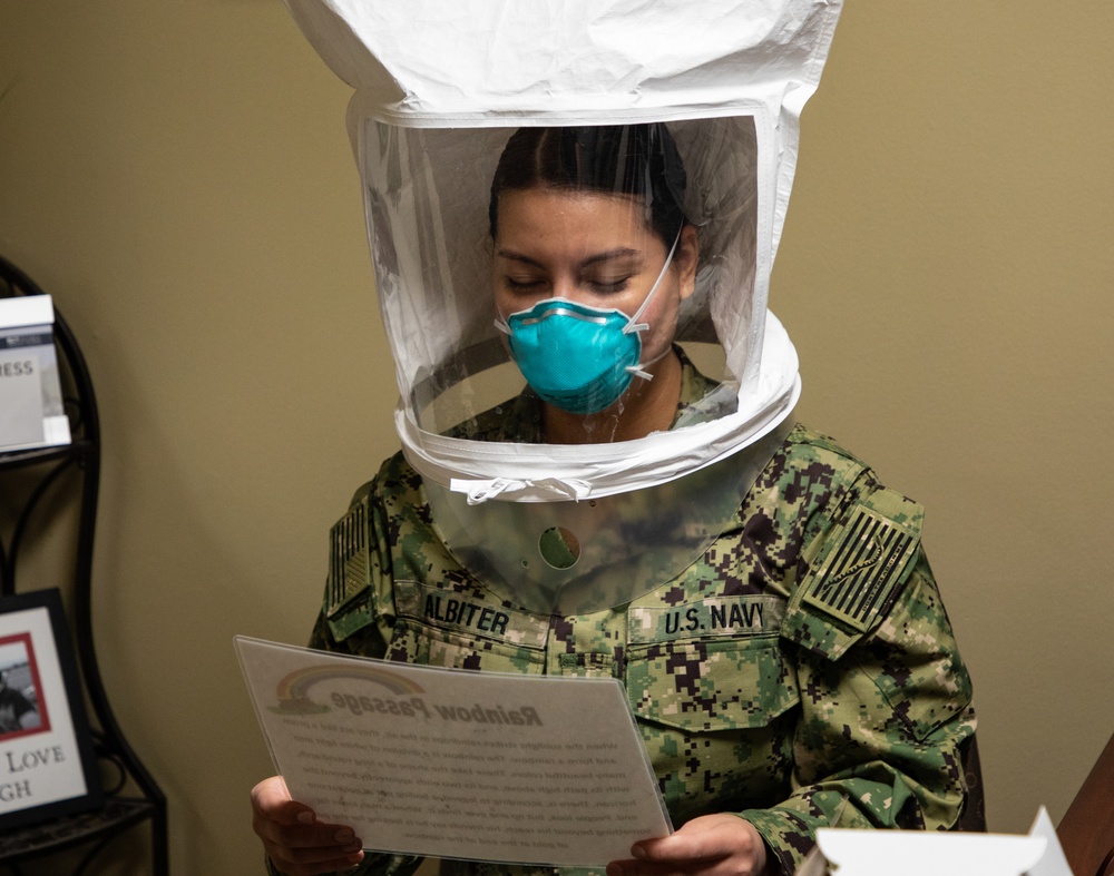 Navy and Air Force medical personnel in-process at Hendrick Health Medical Center for COVID-19 support