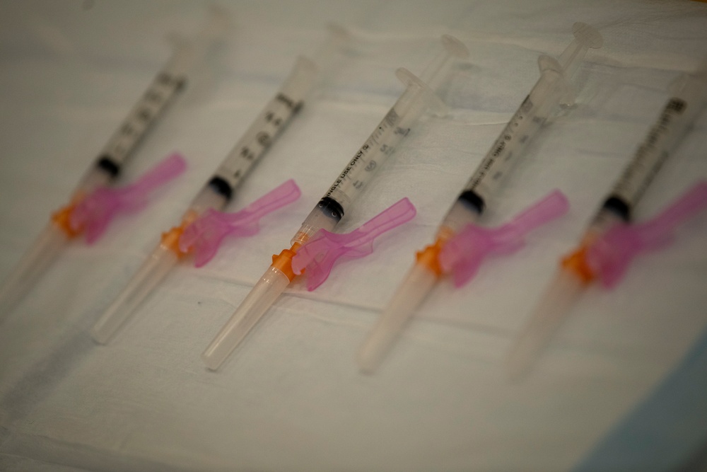 Department of Defense personnel receive 2nd dose of COVID-19 vaccine on Travis AFB