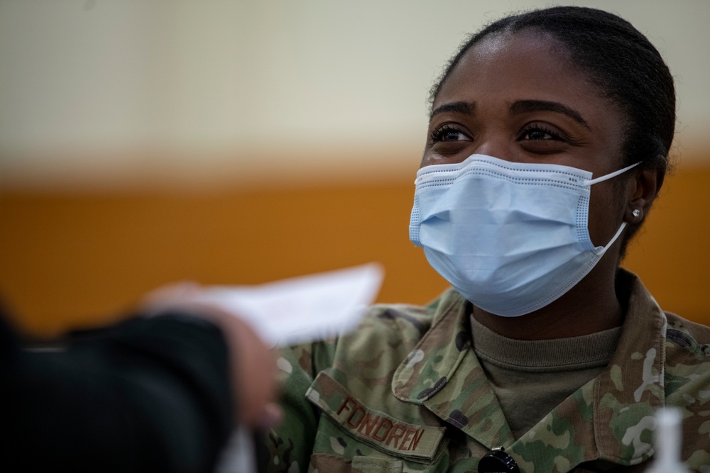 Department of Defense personnel receive 2nd dose of COVID-19 vaccine on Travis AFB