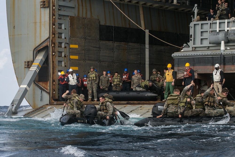 BLT 3/4, 31st MEU conducts boat launch rehearsal