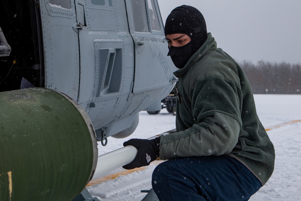 Marines train with Air National Guard in frigid Michigan weather: Preparations for Close Air Support Mission