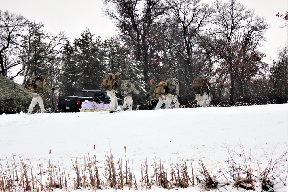 Cold-Weather Operations Course class 21-02 training operations at Fort McCoy